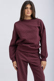 Burgundy sweatshirt