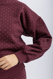 Burgundy sweatshirt