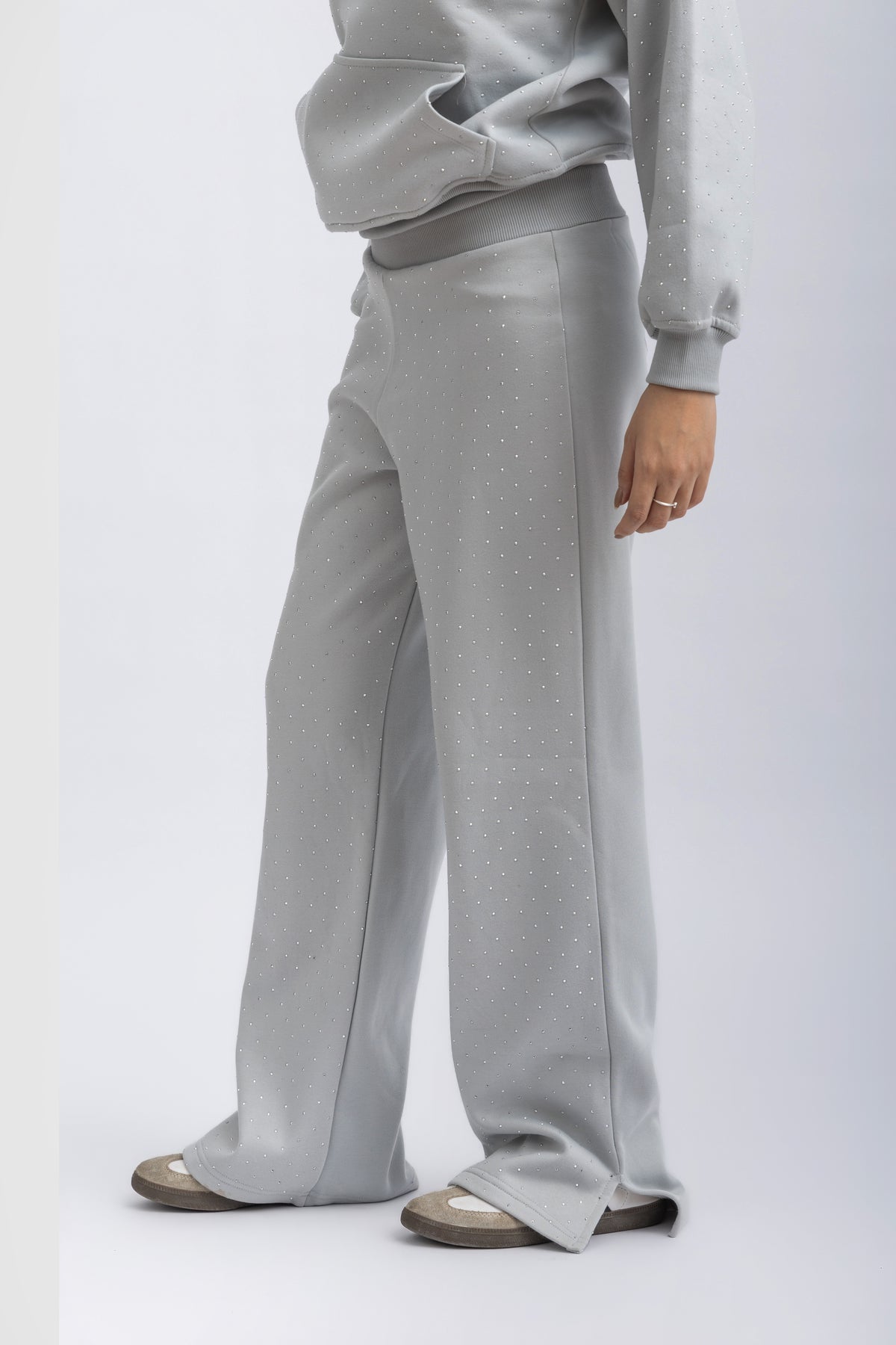 light gray sweatpants