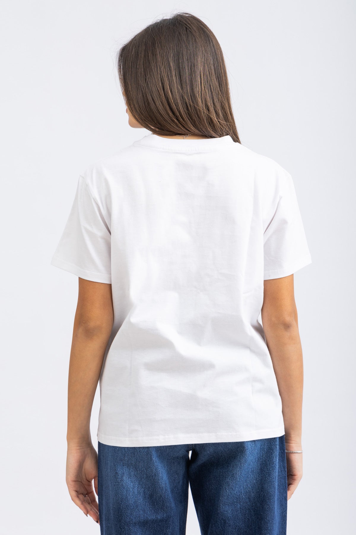 Embroidered White Oversized T-shirt