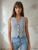 Striped vest