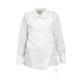 white blouse with thread